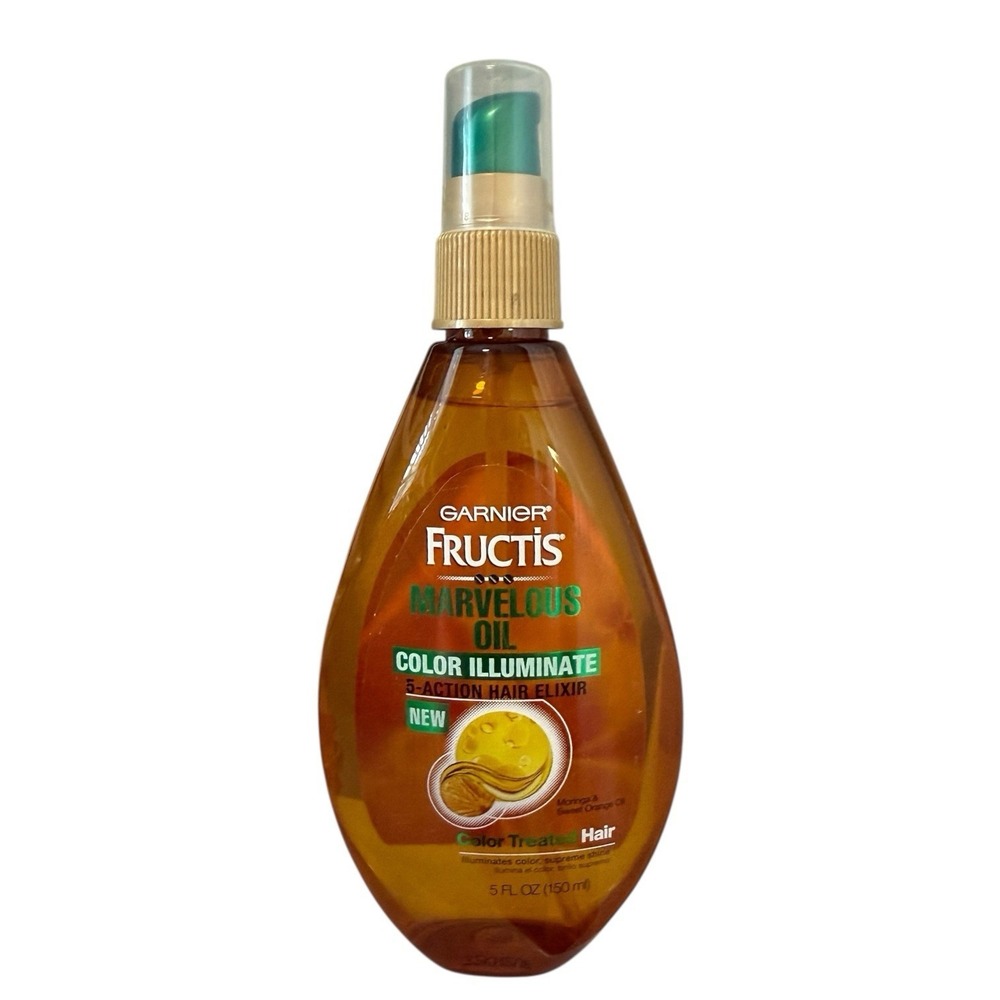 Garnier Fructis Marvelous Oil Color Illuminate 5-Action Hair Elixir 5 Fl Oz NEW